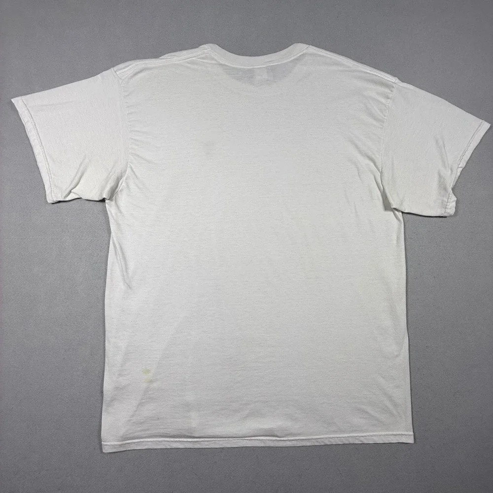Nike Golf Mens XXL White Short Sleeve Embroidered Crest Logo T-Shirt Made in USA